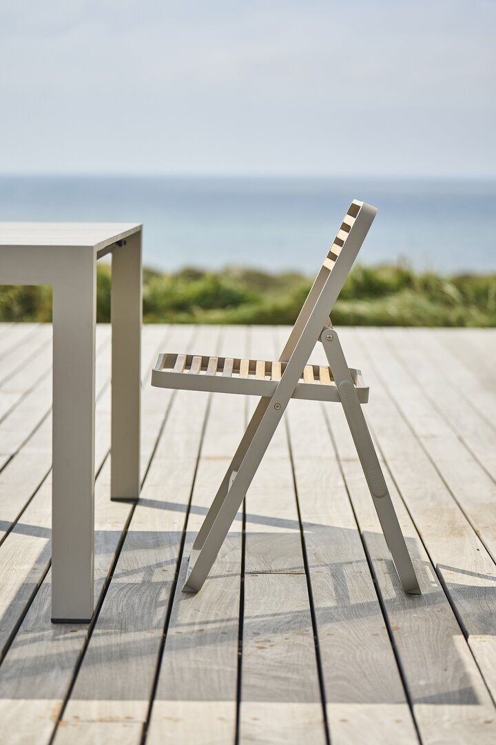 Mindo 121 Foldable Dining chair - Klappstuhl - Bamboo - Light Grey