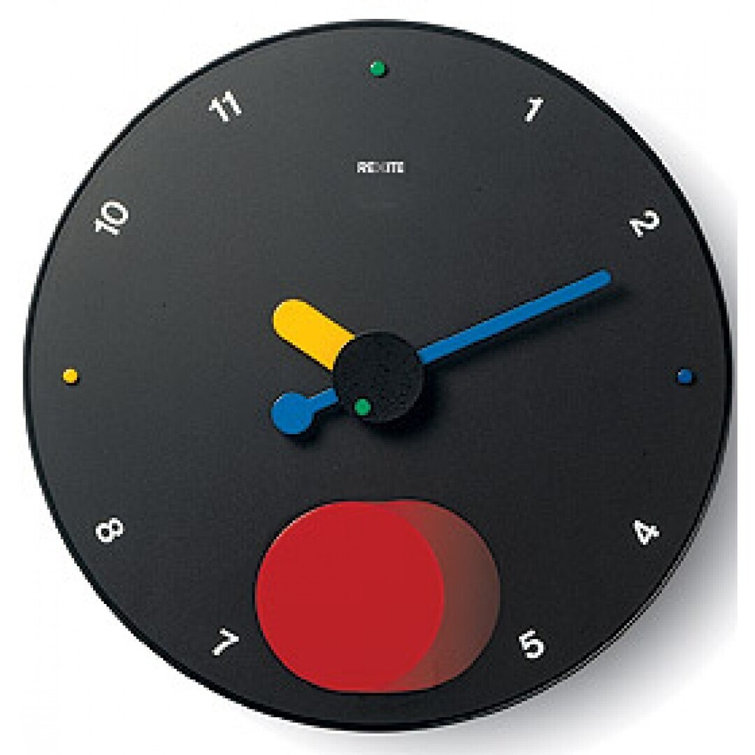 Rexite Contrattempo Wanduhr, schwarz
