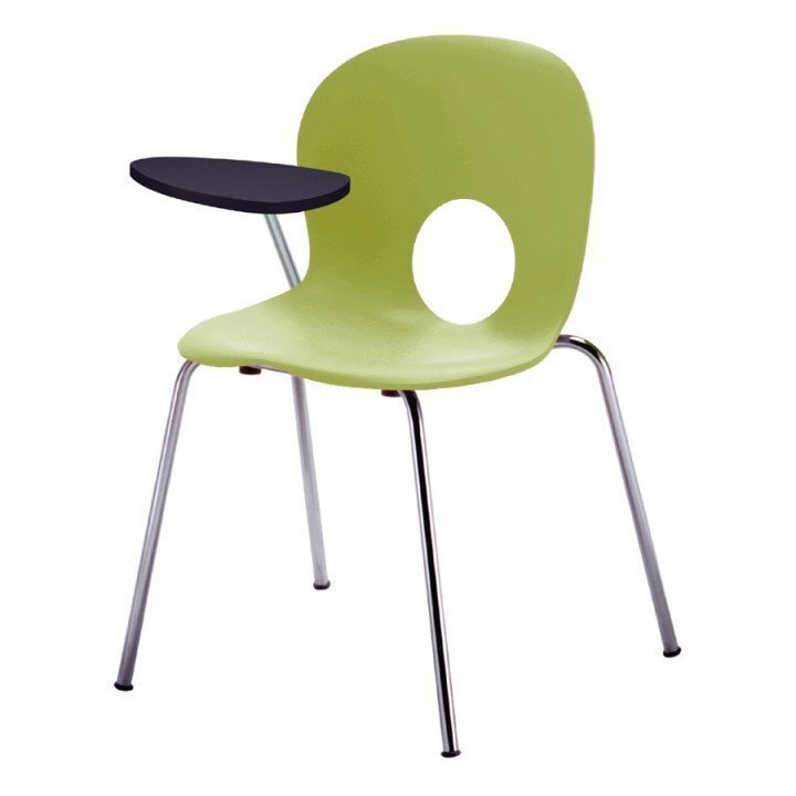 Rexite Olivia Chair with Right Writing Tablet, Antipanic Hinge - Green