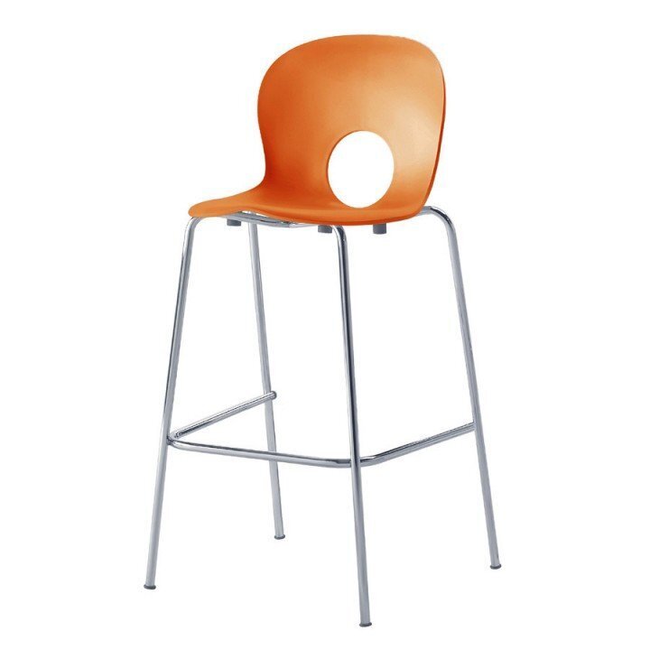 Rexite Olivia Stackable High Stool - Orange 