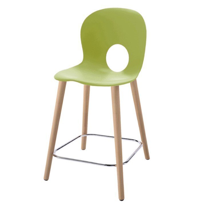 Rexite Olivia Wood L Medium stool - Green