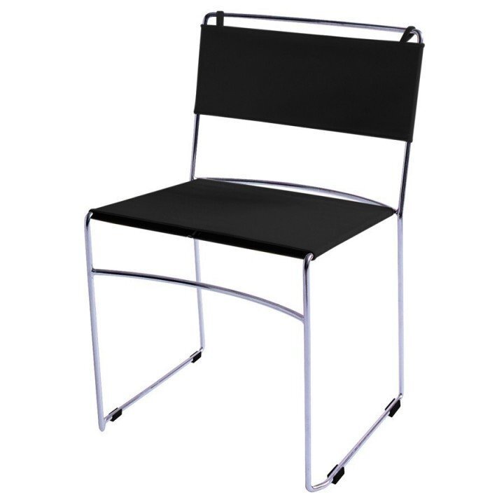 Rexite Delfina Stackable Chair - Black - Kvadrat Pause 4 fabric