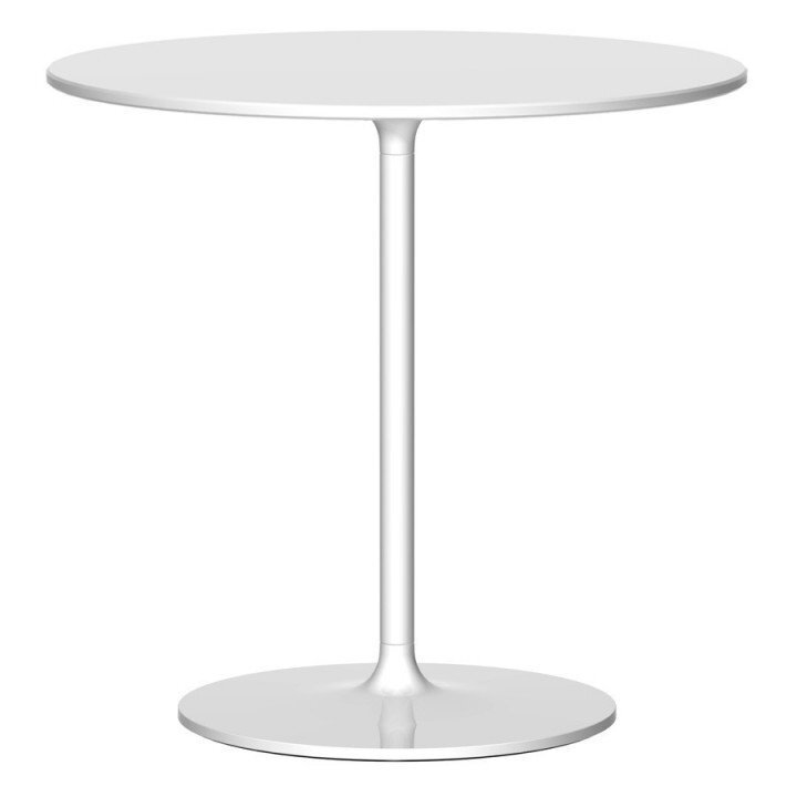 Rexite Poppy Round Side Table Diameter 60 cm - White Crystal - Height 56 cm