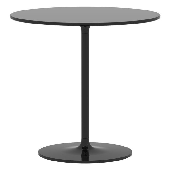 Rexite Poppy Round Side Table Diameter 60 cm - Black Crystal - Height 56 cm