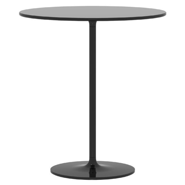 Rexite Poppy Round Side Table Diameter 60 cm - Black Crystal - Height 72 cm