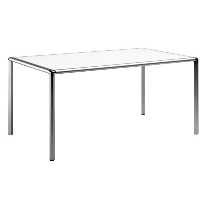Rexite Enrico X Rectangular Table - White Crystal - Width: 180 cm