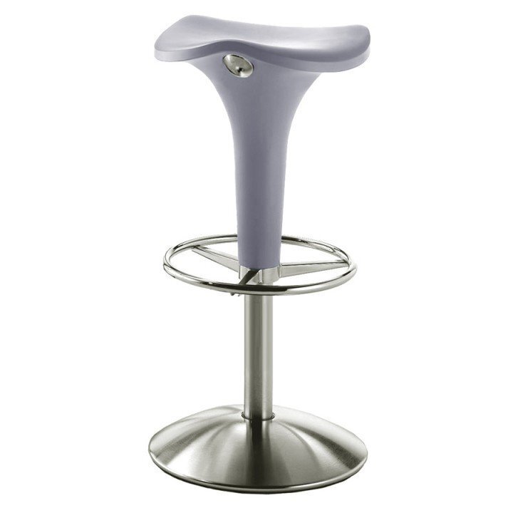 Rexite Zanzibar Stool with Fixed 77 cm Height - Pearl Grey
