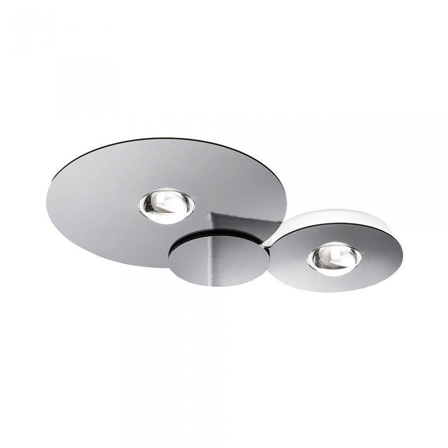 Lodes-Studio Italia Bugia Deckenleuchte - 2 Leuchtmittel - Chrom