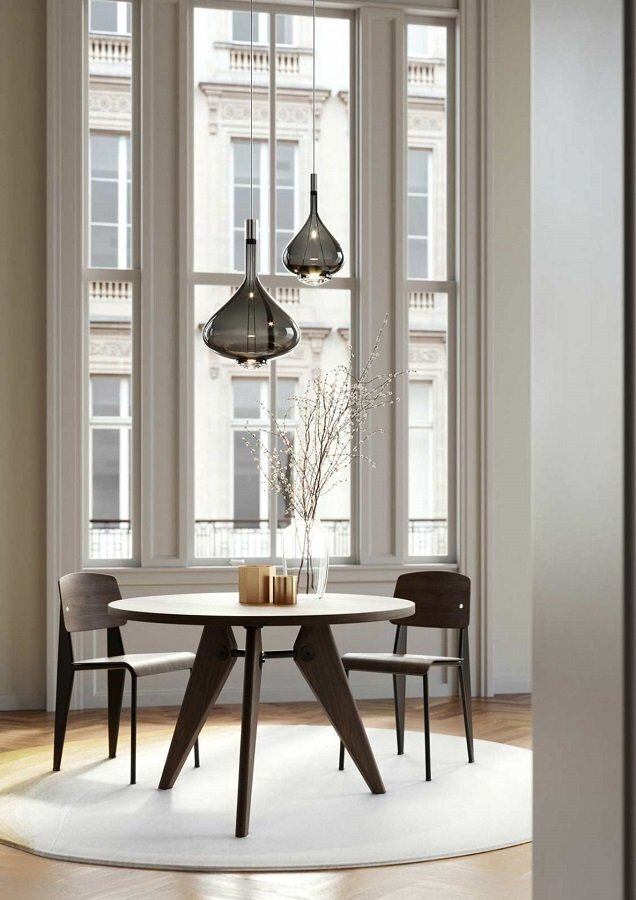 Lodes-Studio Italia Sky-Fall Hängeleuchte - Glossy Smoke - 36 cm