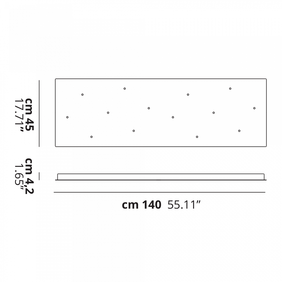 Lodes-Studio Italia Baldachin Stilrichtung Modern - bis 14 Lampen - Eckig