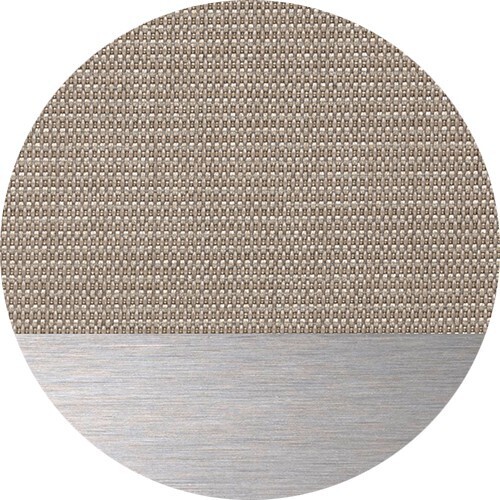 Solpuri JAZZ Verstellsessel, Hoch - Edelstahl / Leisuretex taupe