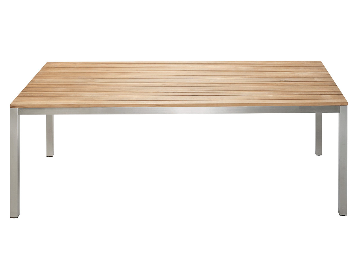 Solpuri CLASSIC Stainless Steel Teak Dining Tisch