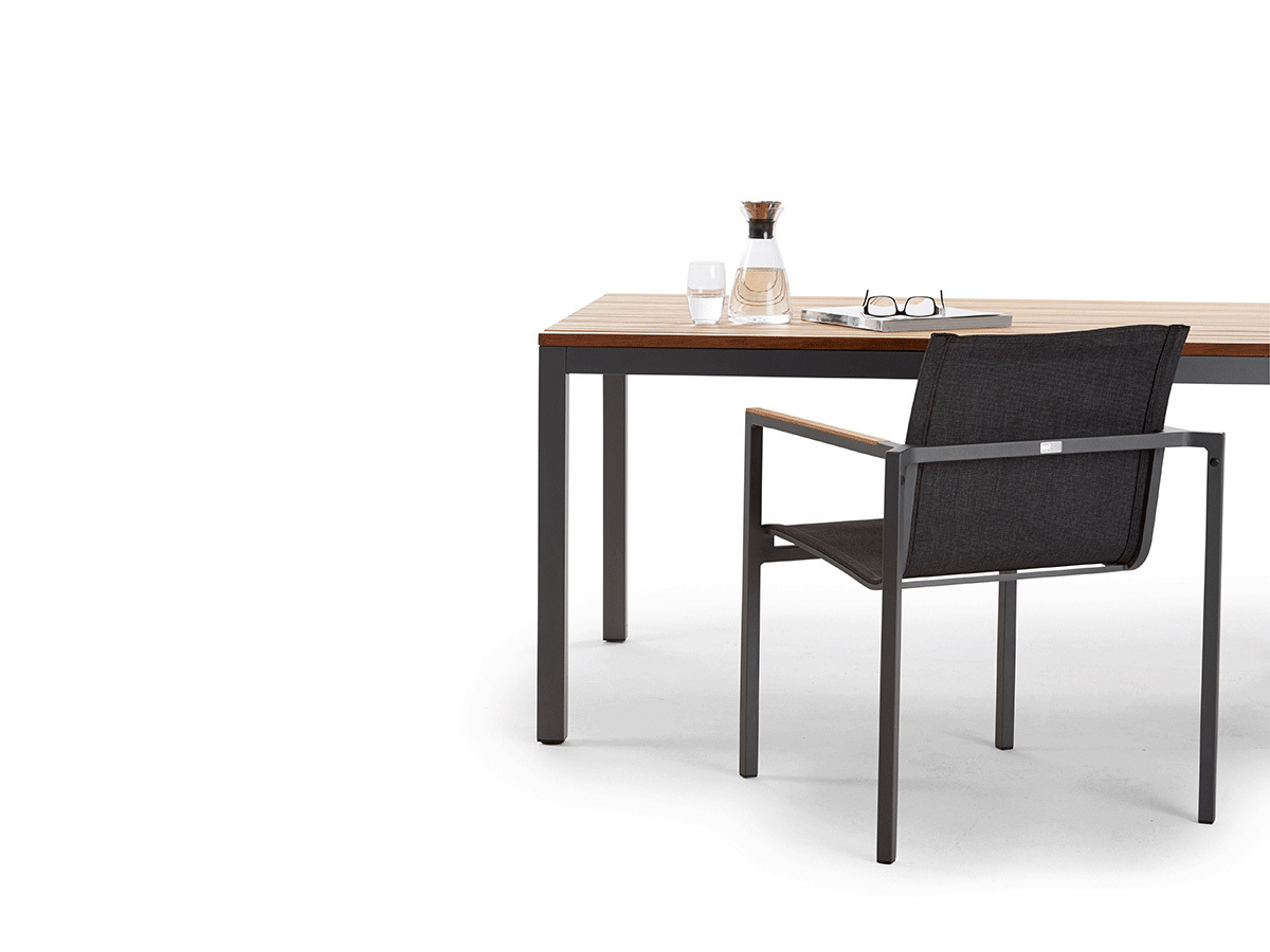 Solpuri CLASSIC Alu Teak Dining Tisch