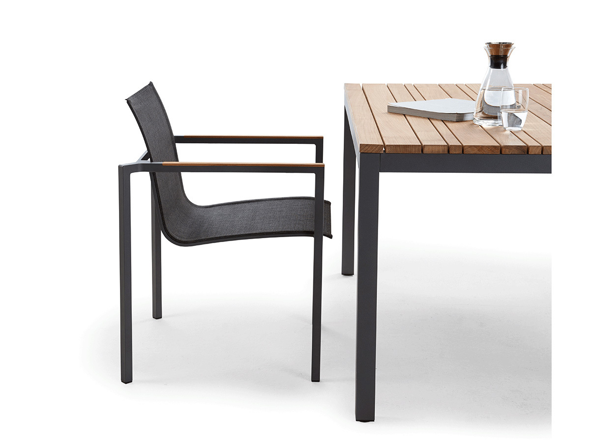 Solpuri CLASSIC Alu Teak Dining Tisch