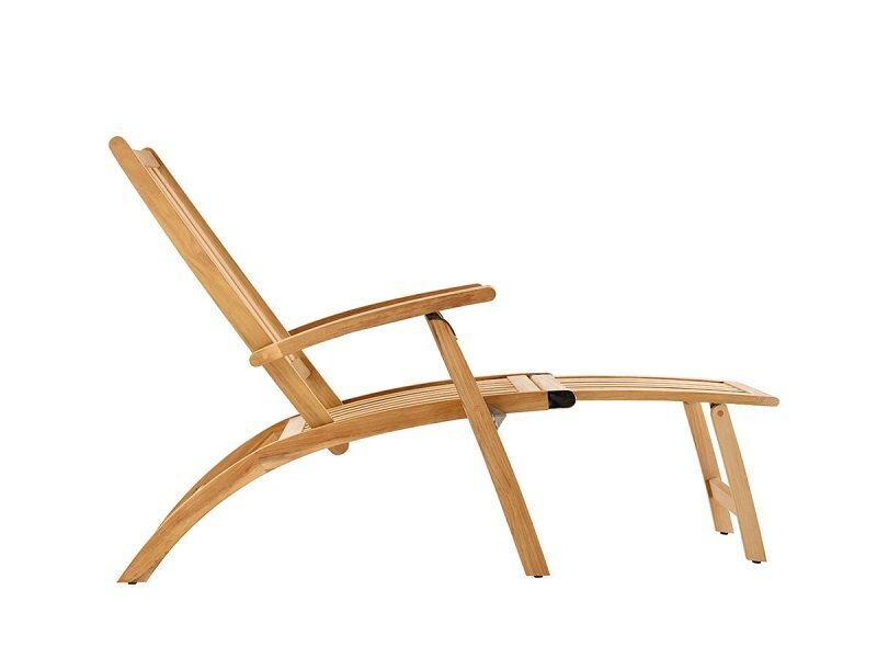 Solpuri Windsor Deck Chair Mit Hocker Teak