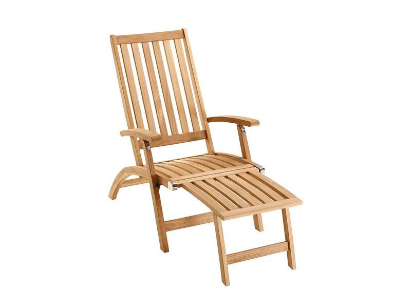 Solpuri Windsor Deck Chair Mit Hocker Teak