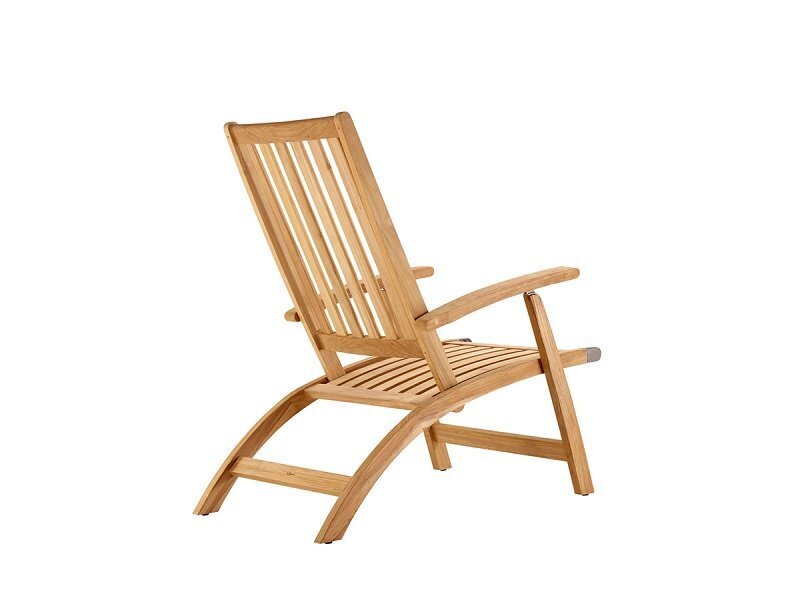 Solpuri Windsor Deck Chair Mit Hocker Teak