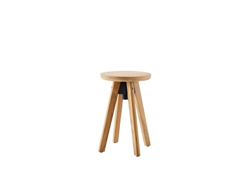 Solpuri Spindle Drehhocker Teak