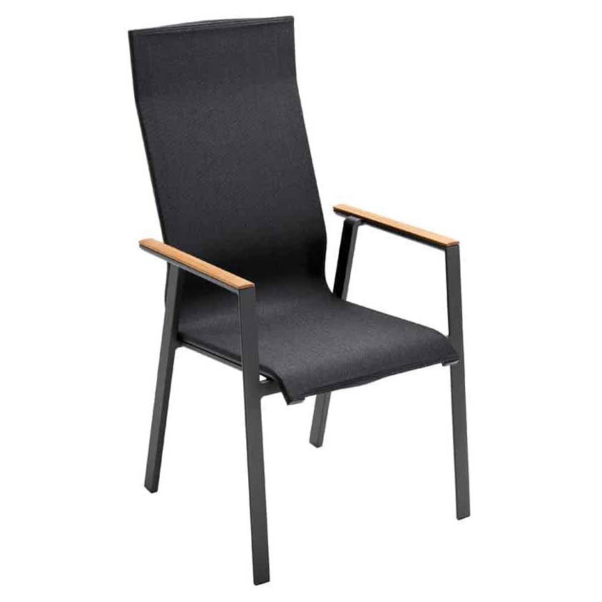 Solpuri SOUL Stapelsessel Hoch mit Teak-Armlehne