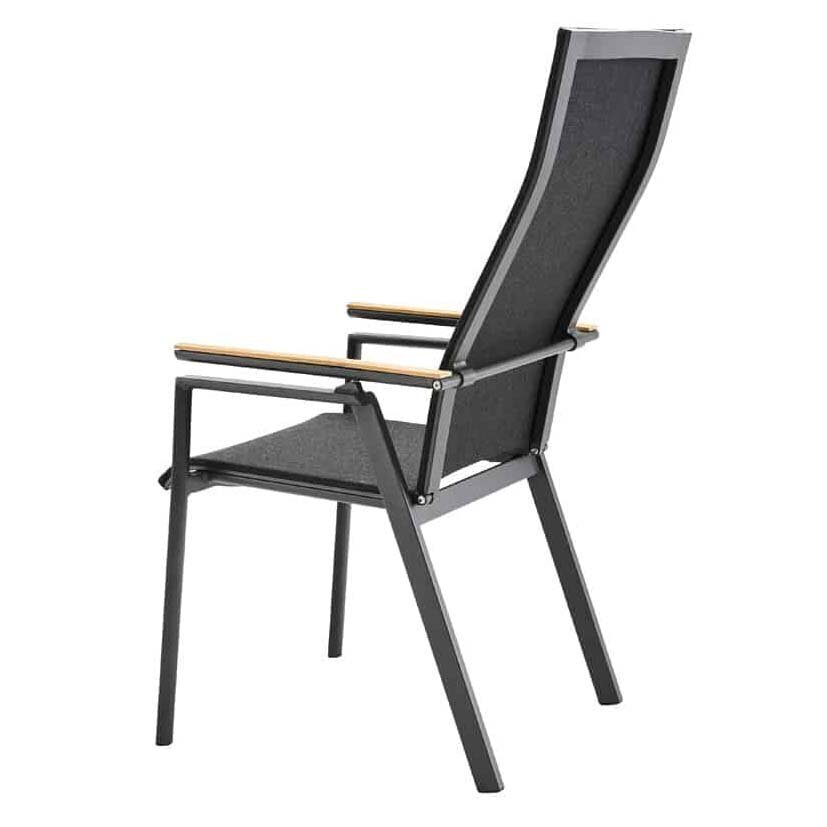 Solpuri SOUL Verstellsessel Hoch mit Teak-Armlehne