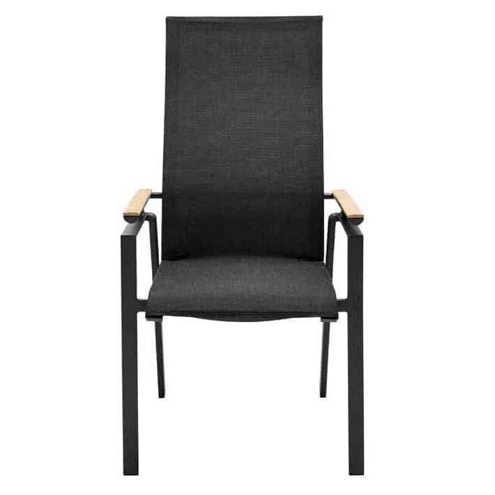 Solpuri SOUL Verstellsessel Hoch mit Teak-Armlehne