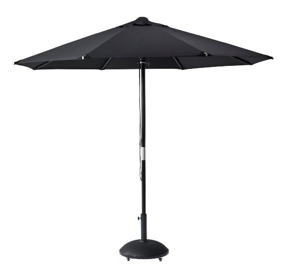 Cinas Capri Nero Sonnenschirm rund 300 schwarz
