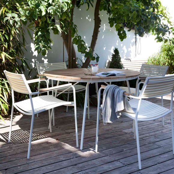 Cinas Ellen Gartentisch Weiss