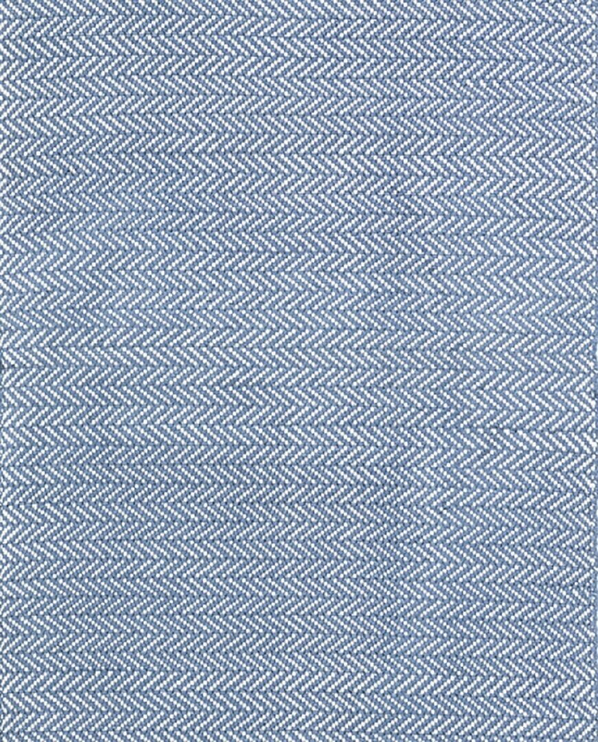 Dash and Albert Herringbone Denim/Ivory Indoor/Outdoor Rug