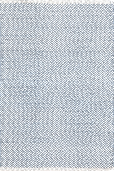Dash and Albert Herringbone Swedish Blue