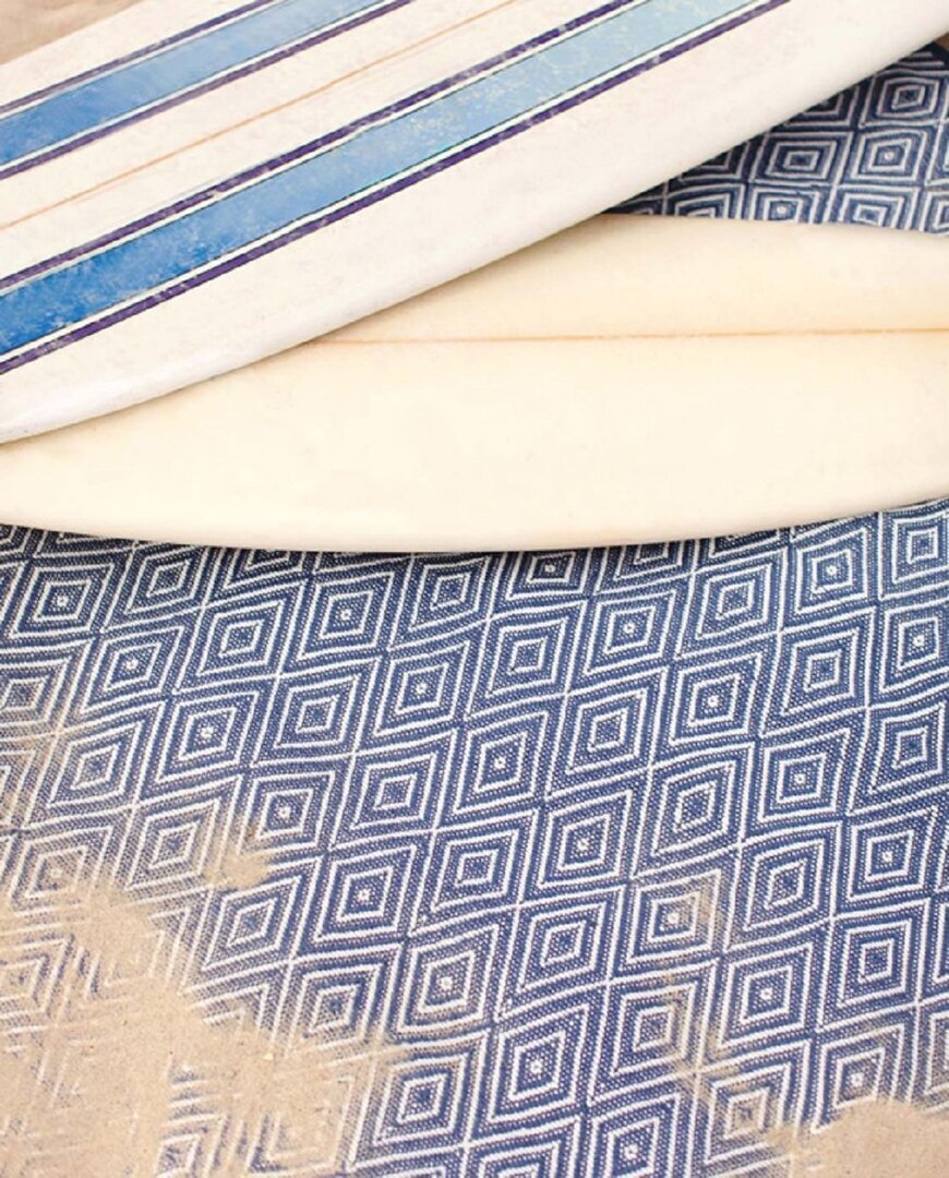Dash and Albert Diamond Denim/White