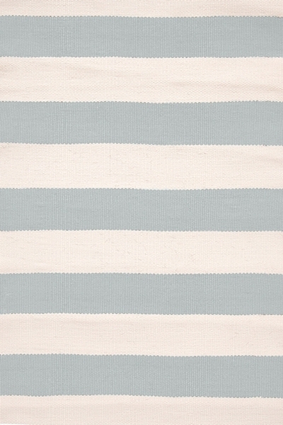 Dash and Albert Catamaran Stripe Light Blue/Ivory
