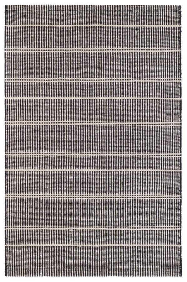 Dash And Albert Samson Black Indoor/Outdoor Rug