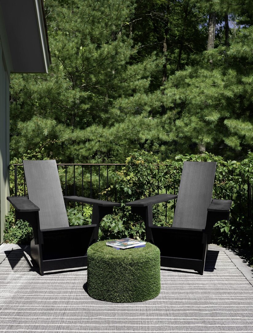 Dash And Albert Samson Black Indoor/Outdoor Rug