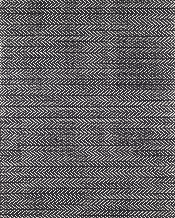 Dash And Albert Herringbone Black Indoor/Outdoor Rug