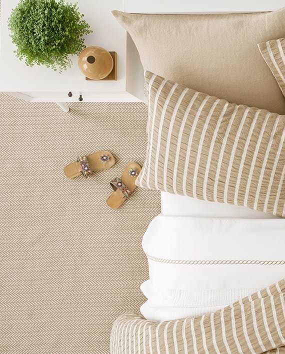 Dash And Albert Herringbone Linen/White Indoor/Outdoor Rug