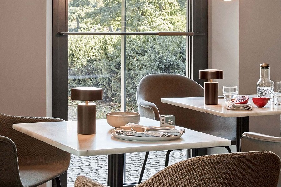 Audo Copenhagen Copenhagen Harbour Column Dining Table, 60x70 cm