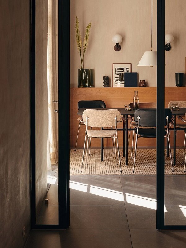 Audo Copenhagen Copenhagen Co Chair with armrest Chrome