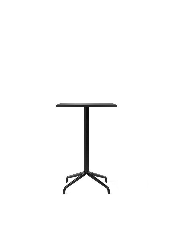 Audo Copenhagen Copenhagen Harbour Column Table 60x70 With Star Base Counter - Black / Charcoal Linoleum