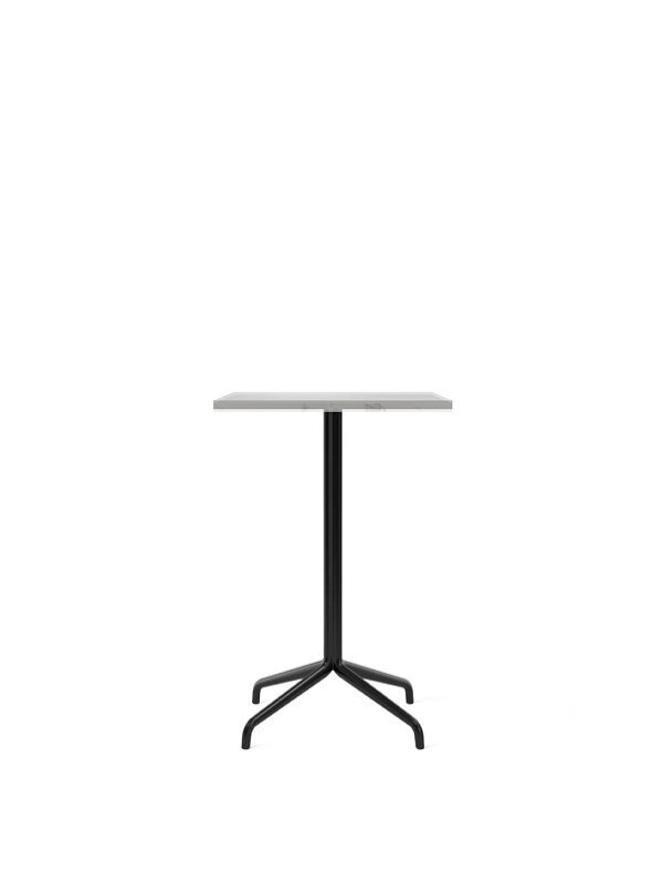 Audo Copenhagen Copenhagen Harbour Column Table 60x70 With Star Base Counter - Black / Off White Marble