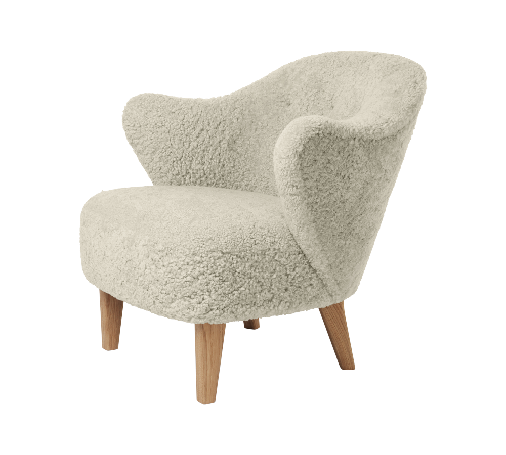 Audo Copenhagen Copenhagen Ingeborg Chair- Natural Oak / Sheepskin Green tea
