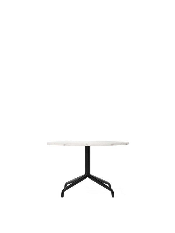 Audo Copenhagen Copenhagen Harbour Column Lounge Table - Black / Off White Marble