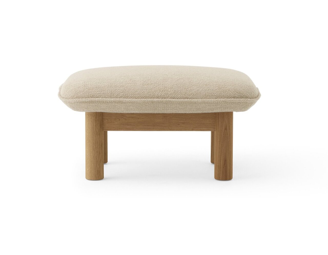 Audo Copenhagen Copenhagen Brasilia Ottoman - Hocker-Eiche Natur-Audo Bouclé 02