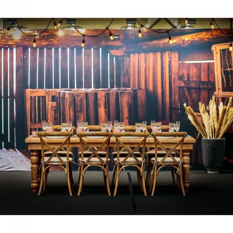 Maramo Klapptische - Farm Table, holz - Ulmenholz