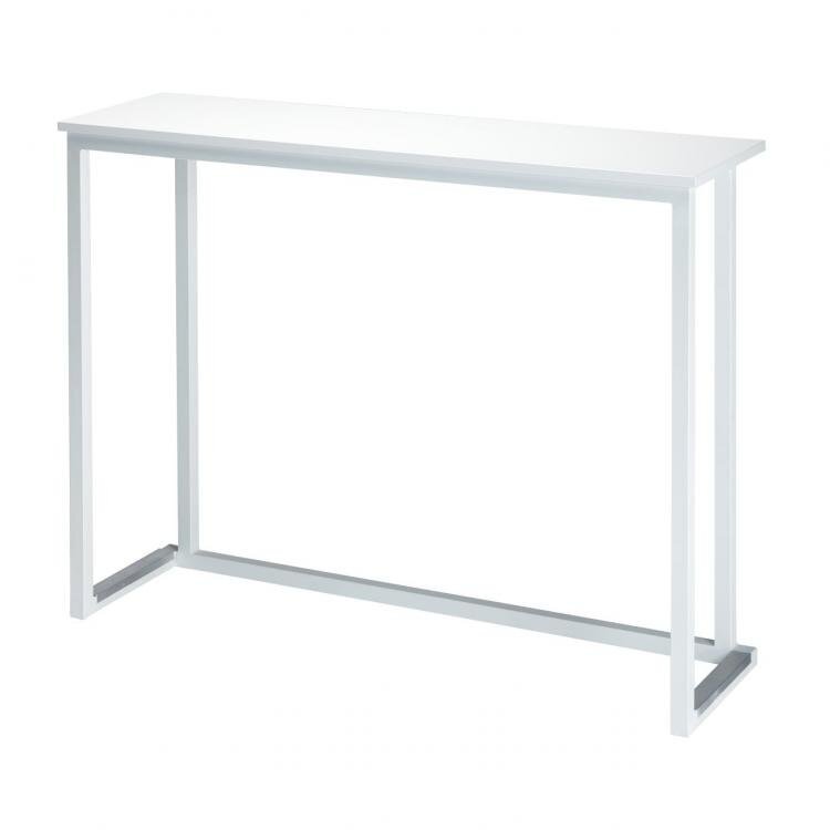 Maramo Stehtisch Kubo Wall, Stahl - Melamin, Weiß - 90 cm