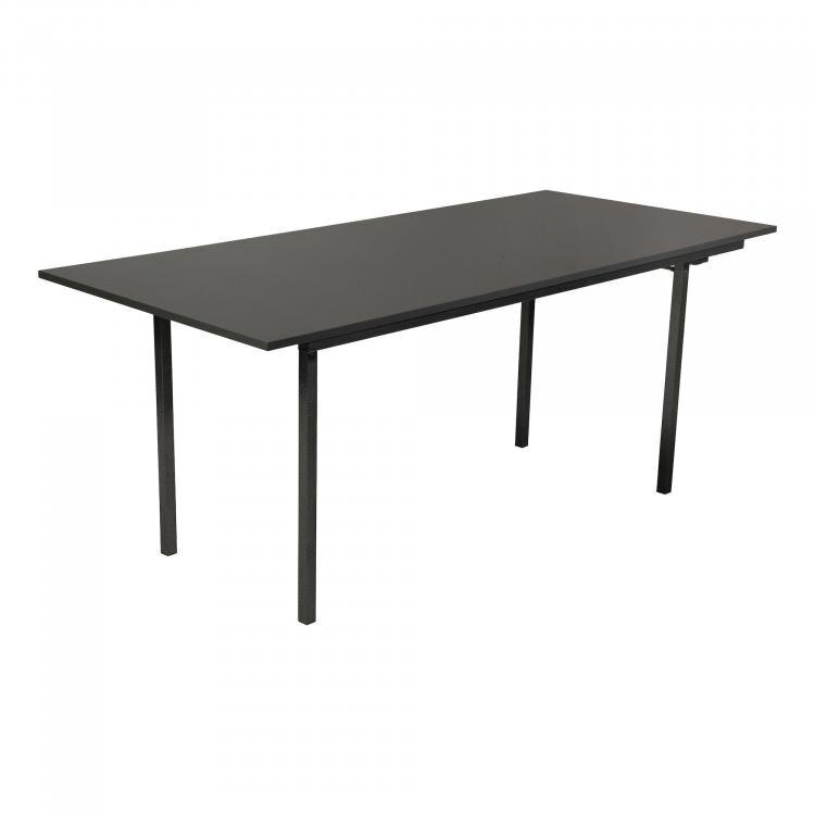 Maramo Klapptisch U-Table, Hammerschlag - Melamin - Anthrazit - 180 x 80 x 74 cm