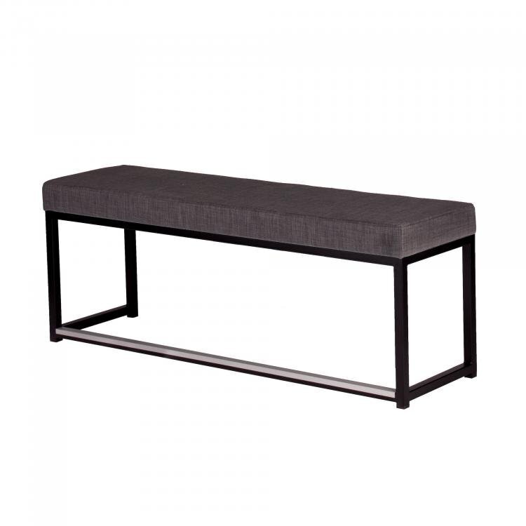 Maramo Lounge Sofa Kubo Love, Stahl - Linnen Look schwarz - schwarz