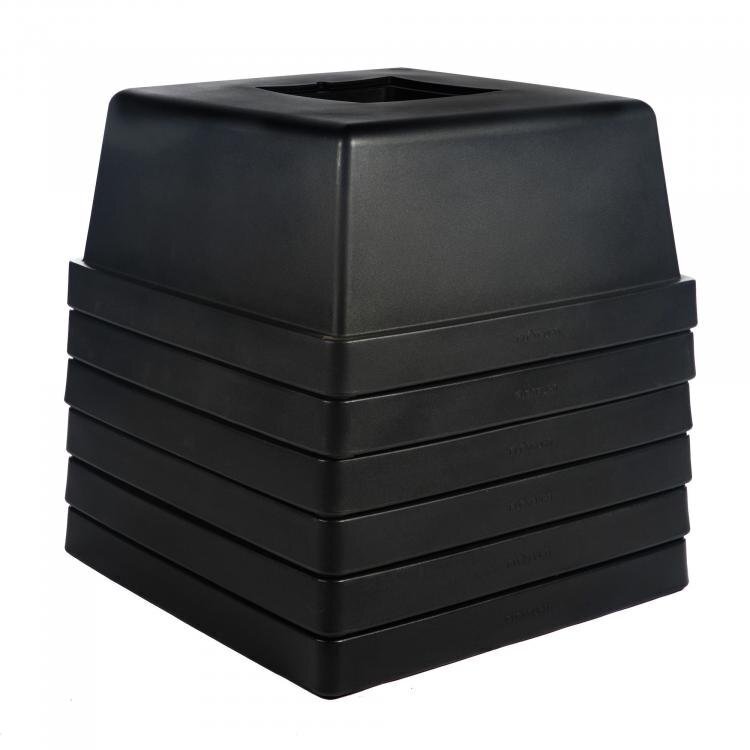 Maramo Lounge Tisch  Puff Ottomane Laze, Polyethylen - Schwarz