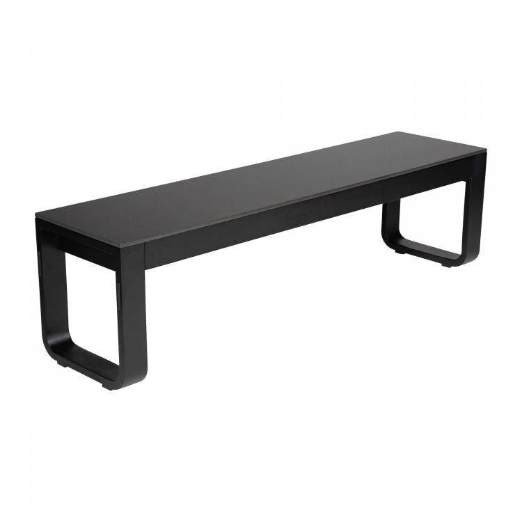 Maramo Bank Flow Bench, Aluminium - Vollkern, schwarz