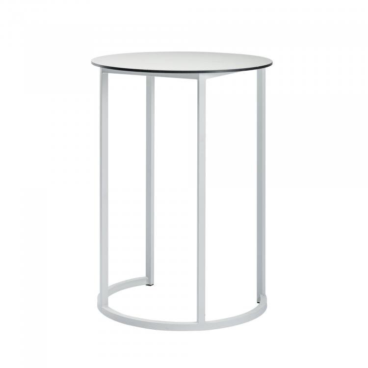 Maramo Stehtisch Kubo Curve, Aluminum - Weiß