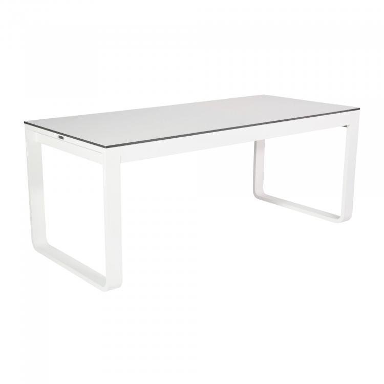 Maramo Klapptisch Flow Dinner, Aluminium - Vollkern, weiß - 180 x 80 x 74 cm
